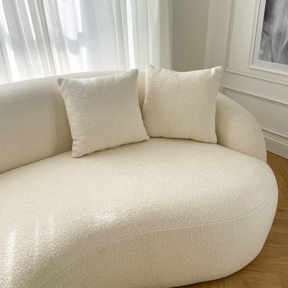 Other - Two Sqaure White Boucle Pillows 17.5 inches x 17.5 inches